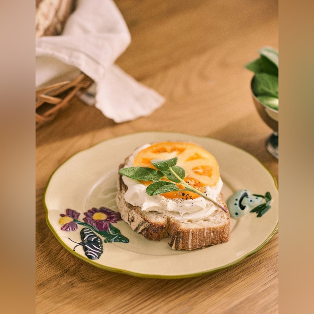Anthropologie The Faye Icon Stoneware Dessert Plate: Fall Edition
